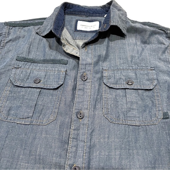 Paper Denim & Cloth button down denim shirt size 10-12 - Picture 3 of 5